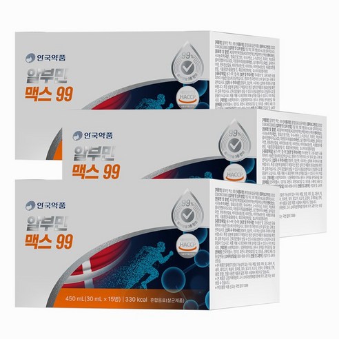 안국약품 마시는 알부민 맥스 99 프리미엄 MAX 특허원료 3종, 45개, 35ml