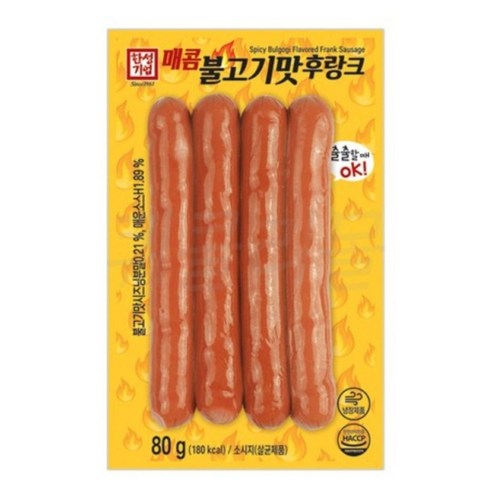 [비에스푸드몰]한성 매콤 불고기맛 후랑크