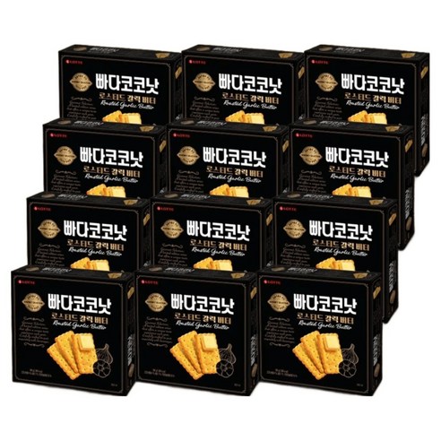 롯데 로스티드 갈릭버터 빠다코코낫 300g 바삭한, 12개, 300g