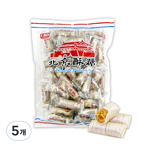베이징 북경 수탕 땅콩 사탕, 400g, 5개