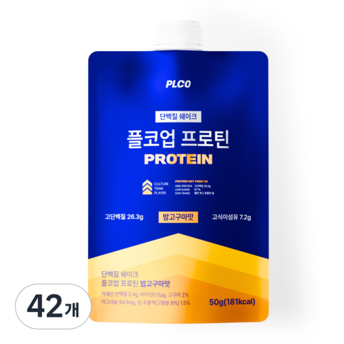 플코업 프로틴 밤고구마맛 단백질 파우치
