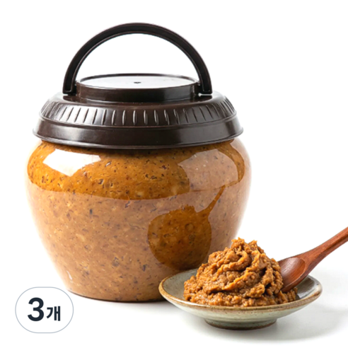 [이론]구수한 시골 재래식 집 된장, 2kg, 3개
