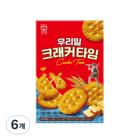 우리밀 크래커 타임 18.5g x 4p