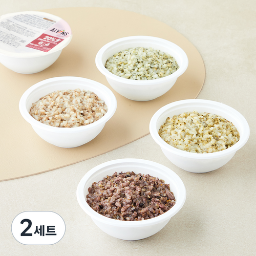 [로켓프레시] 엘빈즈 완료기 만13개월 이상 슈퍼핏 이유식 한우고구마흑미아기밥 160g + 한우순두부버섯아기밥 160g + 대구살배추아기밥 160g + 닭고기백일송이시금치아기밥 각 160g D세트