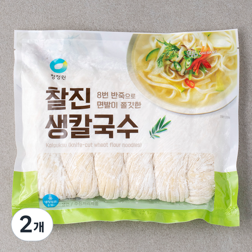 대상 찰진생칼국수, 1kg, 2개