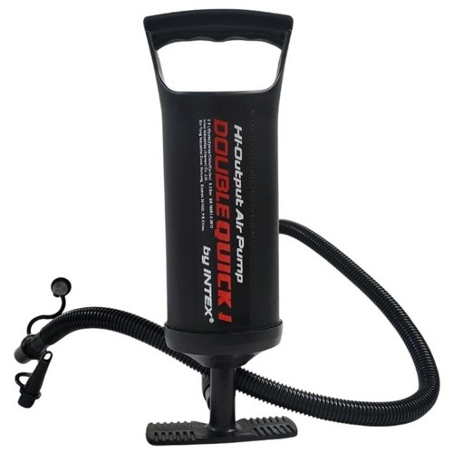 인텍스 휴대용 더블퀵 에어 펌프 중형 튜브 바람 공기 주입기, 1개