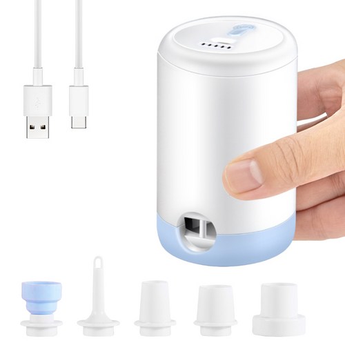 YAPOGI 무선 진공압축기 옷정리 압축팩 전용 가정용 여행용 휴대용 진공펌프, 화이트, 1세트