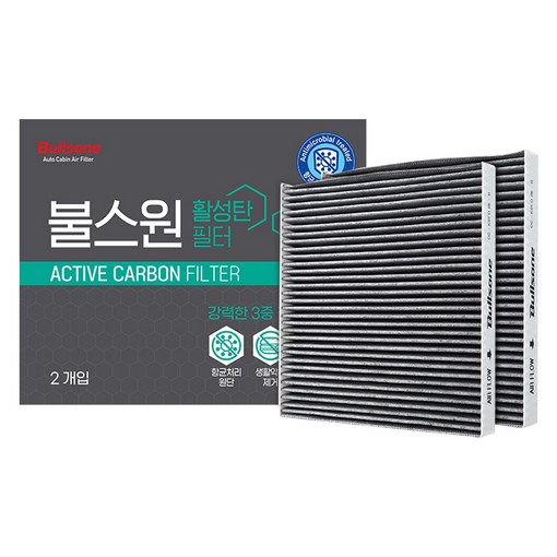 불스원 활성탄 에어컨 필터 2p, 8번, 1개