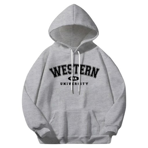 일루소 남녀공용 웨스턴USA 소프트 특양면 후드티