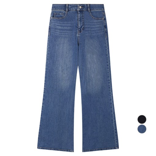 로엠 여성용 플레어핏 데님 팬츠
