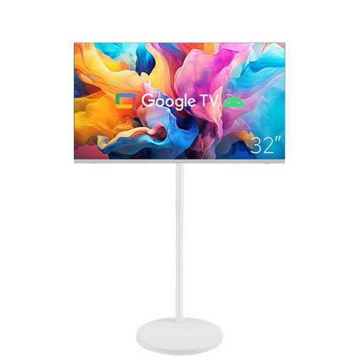 무빙큐빅스 스마트 삼탠바이미 SET 이동식 tv 거치대 스탠바이미, 32인치, GTNB321HD11화이트, 스탠드형, 고객직접설치