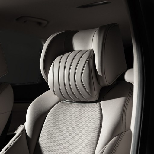 아임반 L6누빔 2세대 헤드레스트 차량용 목쿠션 자동차 목베개 1P, 1개, 하바나브라운