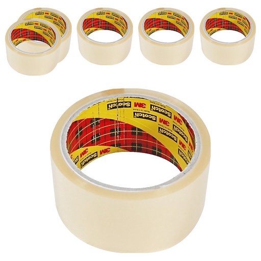3M Scotch 封箱膠帶 3010-6T90YD 48mm x 90y, 透明色, 6個