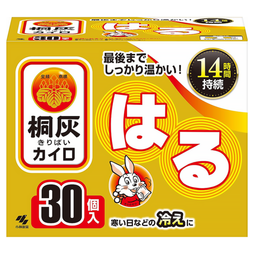 KOBAYASHI 小林製藥 桐灰 小白兔 貼式暖暖包 23RN 30包, 1盒