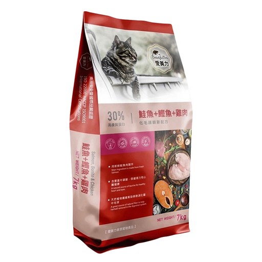 Beautiful Pets 愛美力 全齡貓糧, 7kg, 1袋, 鮭魚 + 鰹魚 + 雞肉