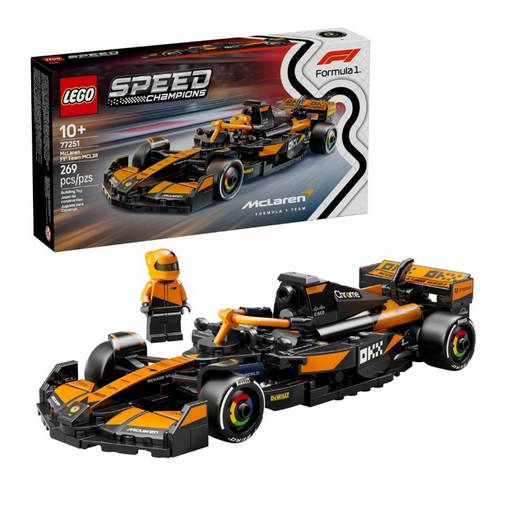 LEGO 77251 Speed系列 麥拉倫 F1車隊 MCL38 賽車積木, 1盒