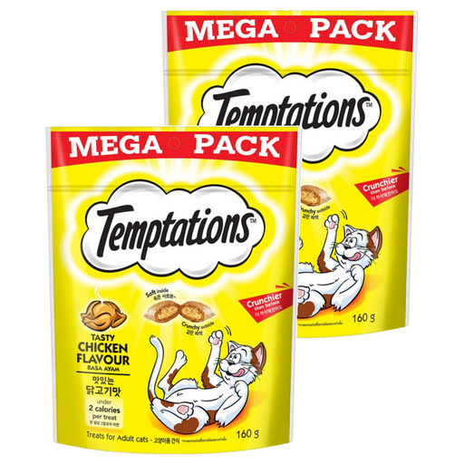 Temptations 喵愛餡 貓點心, 火烤嫩雞口味, 160g, 2包