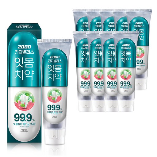 2080 진지발리스 허벌민트 잇몸치약 – 150g 10개
