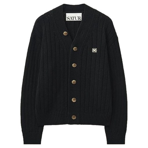 세터 남녀공용 파로 오버 사이즈 부클 가디건 SA233MKC03