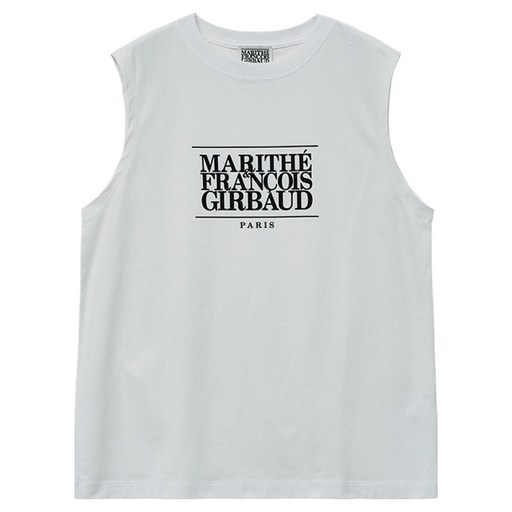 MaritheFrancoisGirbaud 男女通用 CLASSIC LOGO 無袖, 白色