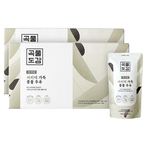 곡물도감 무가당 서리태 가득 콩물두유