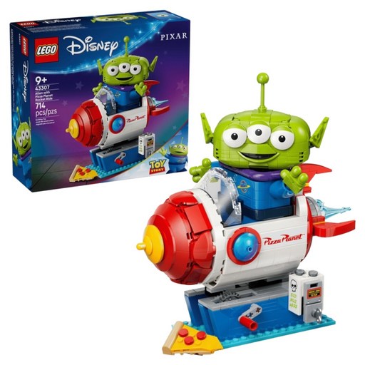 LEGO 迪士尼系列 Alien with Pizza Planet Rocket Ride 三眼怪和披薩星球火箭 43307, 1個