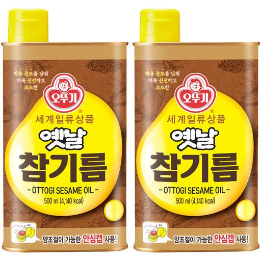 오뚜기 옛날 참기름 500ml 2개