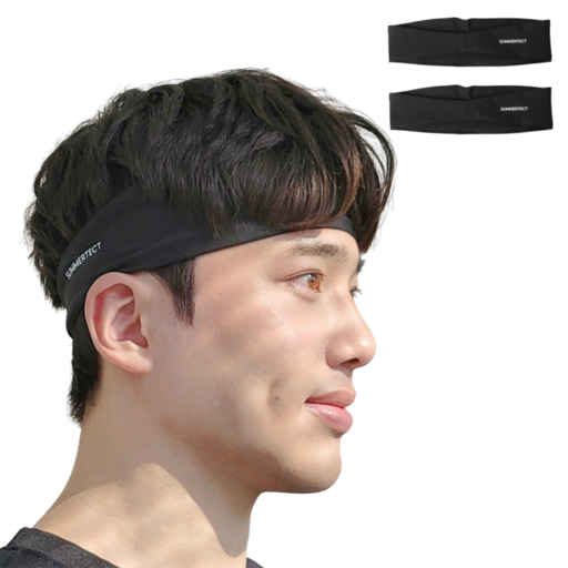 써머텍트 기능성 헤어밴드 블랙 2개 패키지로 완벽한 스타일과 편안함을 경험하세요