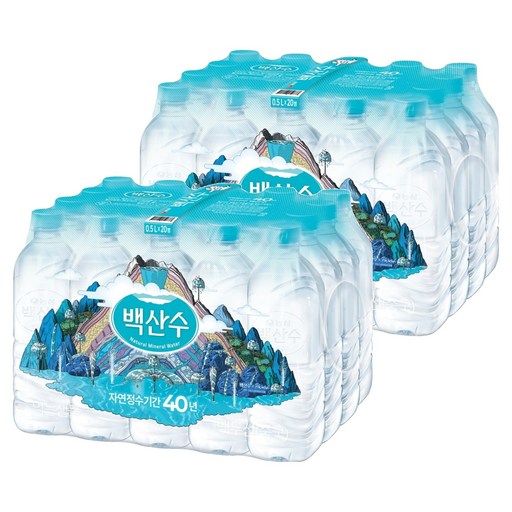 백산수 무라벨 생수
