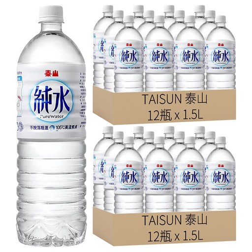 TAISUN 泰山 純水, 24瓶, 1500ml