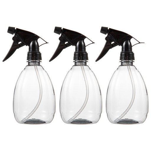 코멧 분무기 3입 세트 500ml 블랙 3개 – 컴팩트한 디자인으로 편리하게 사용하는 분무기 세트!