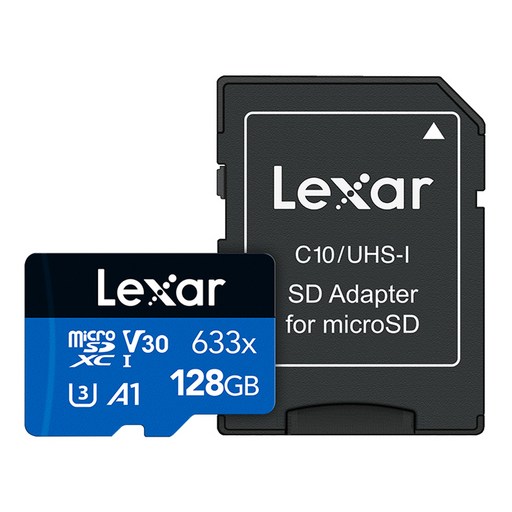 렉사 메모리 카드 SD 마이크로 고프로 블랙박스 고속 성능 microSDXC UHS-I 633배속 128GB
