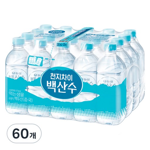 백산수 무라벨 생수