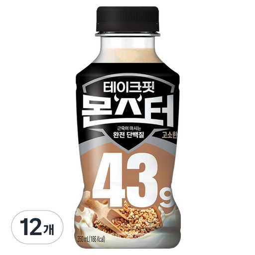 TAKEFIT 高蛋白飲 穀物風味, 12瓶, 350ml