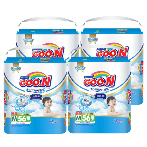 GOO.N 大王 輕薄舒爽 紙尿布 褲型 7~12kg, M, 224片