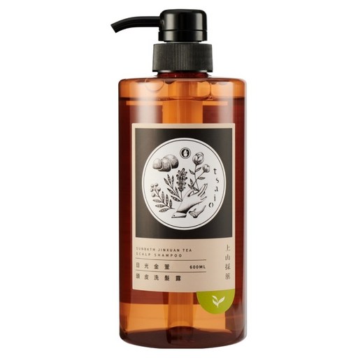 tsaio 上山採藥 頭皮洗髮露 日光金萱, 600ml, 1瓶