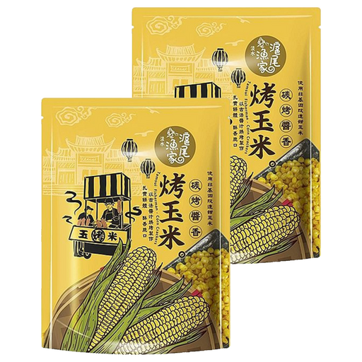 滬尾漁家 烤玉米 醬香風味, 70g, 2包