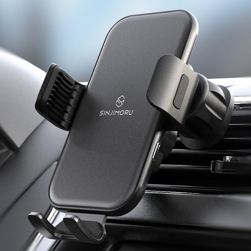 신지모루 차량용 고속 무선충전 강력고정 오그랩엑스 핸드폰 거치대 15W 송풍구형