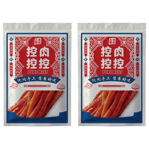控肉控控 寵物肉乾, 蜜汁雞腿肉條, 80g, 2包