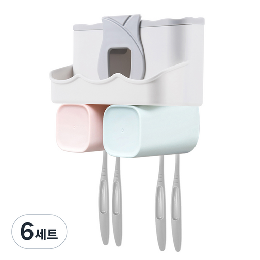 비타할로 칫솔걸이 욕실수납홀더 2구