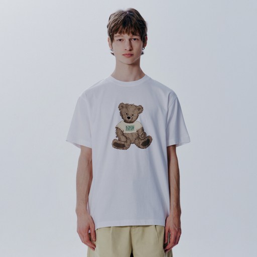 MaritheFrancoisGirbaud 男女通用 DOODLE BEAR TEE, 白色