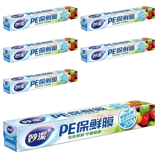 妙潔 PE保鮮膜, 20m, 6盒
