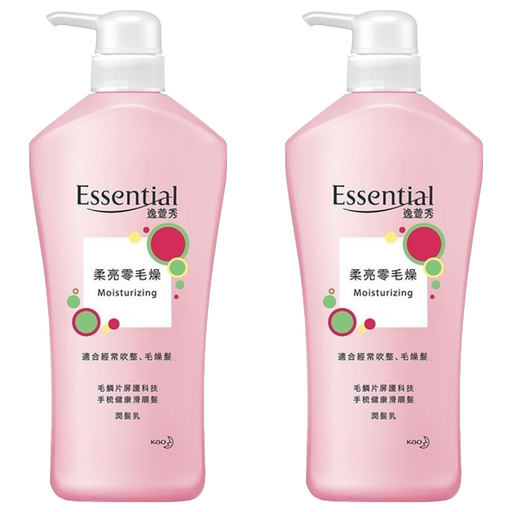 Essential 逸萱秀 瞬效修護系列潤髮乳 柔亮零毛燥, 700ml, 2瓶