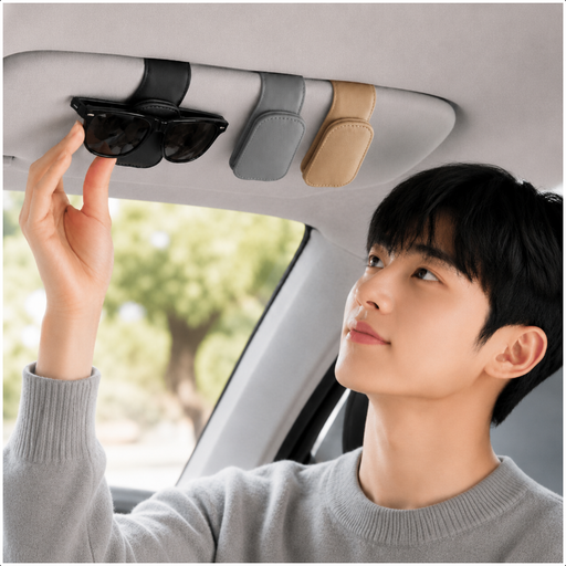 에츠원 차량용 선글라스 거치대 자동차 카드수납 안경거치대 썬글라스 클립