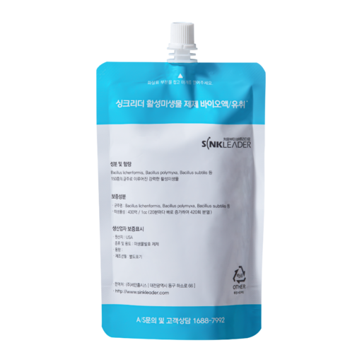 싱크리더 818 미생물 바이오액 300ml SI-818 1개 단품 음식물처리기 전용 미생물