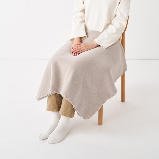 무인양품 플리스 양면 사용이 가능한 담요 그레이지, 80x130cm