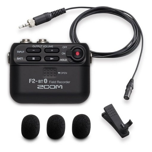 줌 ZOOM F2 BT 보이스 초소형 레코더 라브리아 마이크 포함