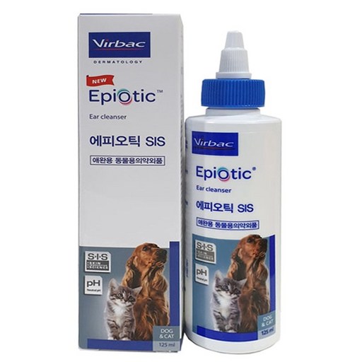 버박 에피오틱 귀세정제 125ml 1개로 사랑하는 반려동물 귀 건강 지키기