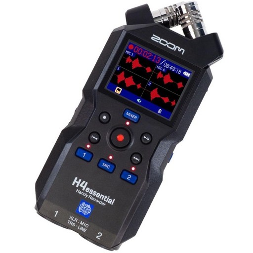 줌 H4 essential 핸디 레코더 32bit 플로트 녹음 4트랙 XY 스테레오 마이크