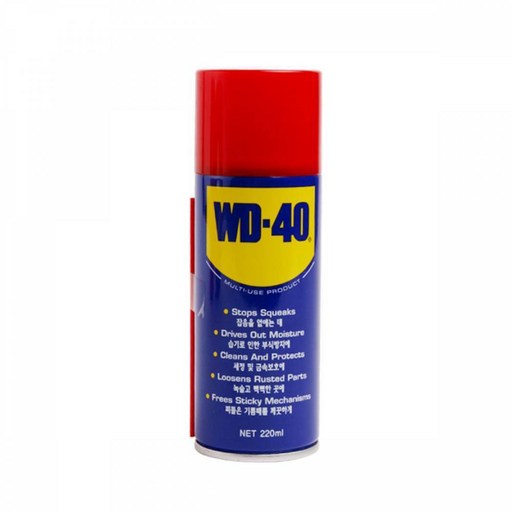 WD-40 윤활유 방청유 220ml 완벽한 녹제거와 부식방지 잡음제 방청윤활제 1개